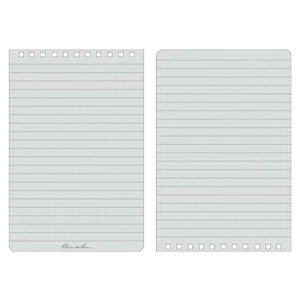 All-Weather Notebook, Top Spiral, Black, 6 x 6-In.