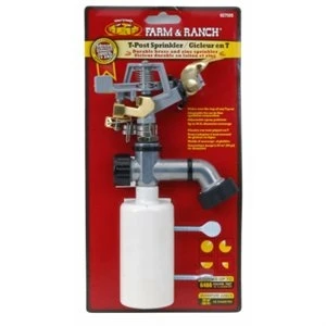 Adjustable T-Post Sprinkler for Lawn and Garden Irrigation