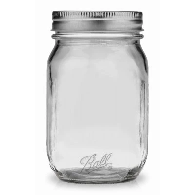 Mason Jars, Regular Mouth, Pint, 12-Pk.