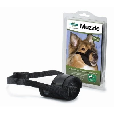 Large Black Dog Muzzle for Comfortable and Secure Fit