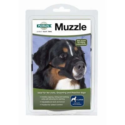 Extra Large Black Dog Muzzle for Comfortable and Secure Fit