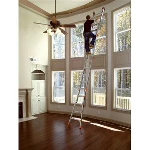 22-Foot Articulating Ladder with 300-Pound Load Capacity, Multi-Position Folding Design