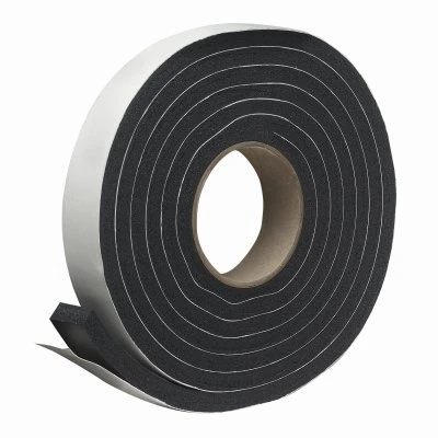 Black Rubber Foam Weather Seal Tape 10 Ft. L X 1-1/4 In. W X 7/16 In. T