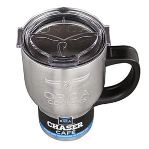 Chaser Cafe Travel Mug, 20 Ounce, Insulated Stainless Steel, Spill Resistant Lid