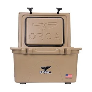 Tan Cooler with 26 Quart Capacity, Durable and Portable