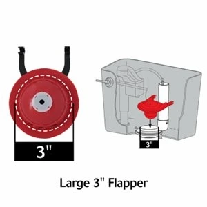 Adjustable Toto Toilet Flapper, 3-In.