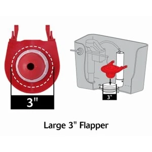 1.6 & 1.28 Gpf Adjustable 3-inch Flush Valve Kit With Gasket