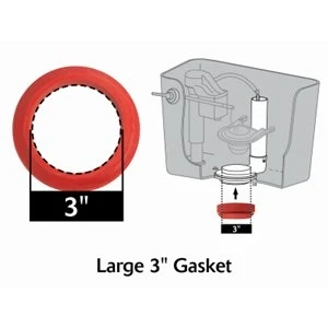 3-inch Sponge Rubber Tank To Bowl Gasket For Universal Toilets