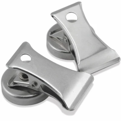 Magnetic Clips, Holds 3 Lbs., 2-Pk.