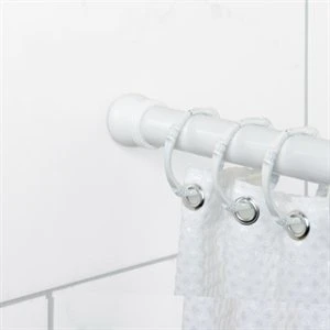 Adjustable Tension Shower Rod 42 In. To 72 In. White
