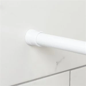 Adjustable Tension Shower Rod 42 In. To 72 In. White
