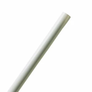 White Shower Rod Cover, 60 Inches Length, Durable Protective Sleeve