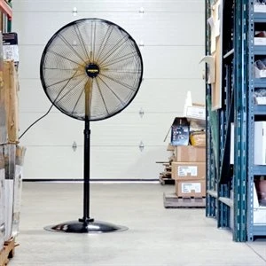High-Velocity 30-Inch Pedestal Fan with Direct-Drive Motor and 3-Speed Settings