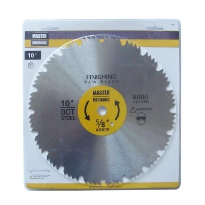 Master Combination Steel Circular Saw Blade, 80-Tooth x 10-In.