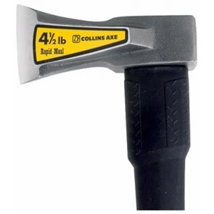 4.5 Lb Single Bit Splitting Maul 34 In. Fiberglass Handle With Overstrike Protection