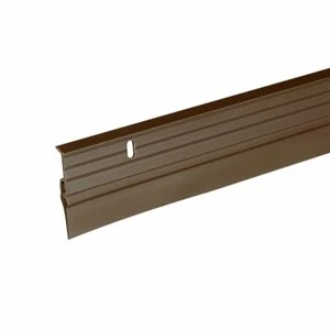 Aluminum & Vinyl Door Sweep, Bronze, 36 In.