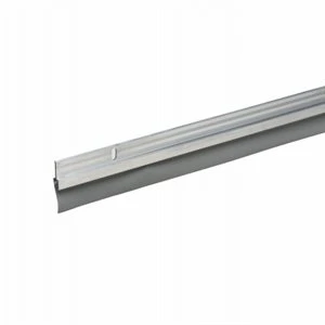 Aluminum & Vinyl Door Bottom, Silver, 36 In.