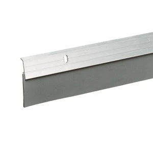 Heavy-Duty Door Bottom, Brushed Chrome, 2 x 36 In.