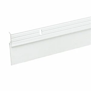 Aluminum & Rubber Door Sweep, White, 36 In.