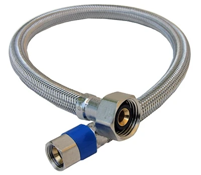 Faucet Connector, Stainless Steel, 3/8-In. Compression x 1/2-In. Female Iron Pipe x 12-In.