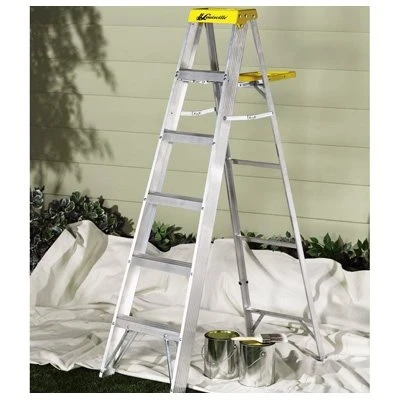 Aluminum Type Ii Step Ladder, 6-ft, 225-lb Capacity, Commercial Grade
