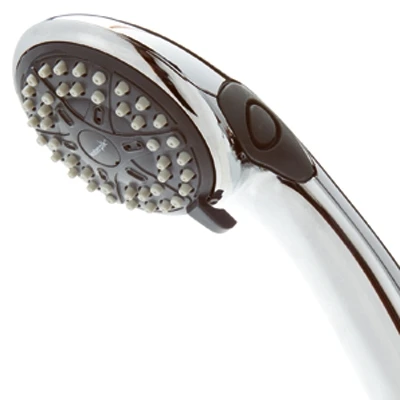 EcoFlow Chrome Handheld Shower Head with Three Spray Settings, 1.6 Gallons Per Minute Flow Rate