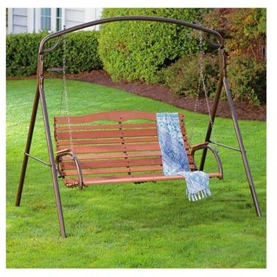 Woodlawn Bronze Patio Swing Frame, 71.5 Inches Wide, Durable Outdoor Seating Frame