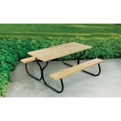 Fiesta Charm Picnic Table Frame Durable Steel Construction for Outdoor Use