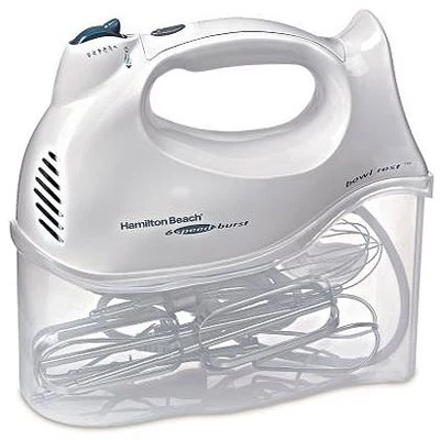 Power Deluxe Six-Speed Hand Mixer with Multiple Attachments