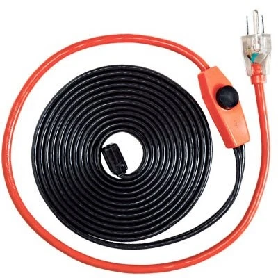 Automatic Water Pipe Heating Cable for Freeze Protection, 24 Feet Length