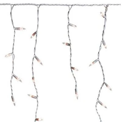 Christmas Icicle Light Set, Clear, 300 Lights