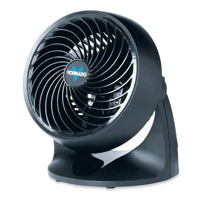 Vortex Compact Air Circulator Fan, 7 Inch, Black