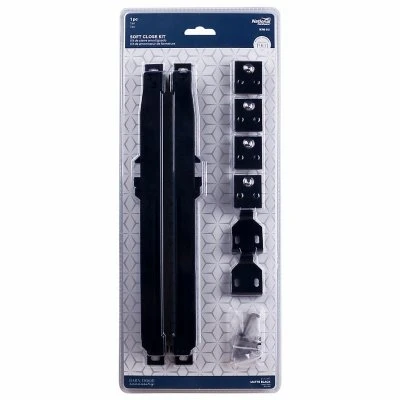 Sliding Soft Close Barn Door Hardware Kit Matte Black Finish