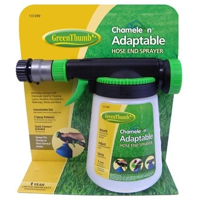 Chameleon Hose End Sprayer With Quick Disconnect And Adjustable Dial Settings