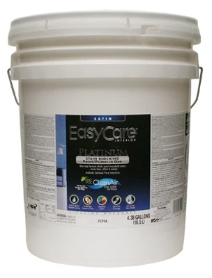 Platinum Interior Paint & Primer + Stain Blocker, Tint Base Satin Latex, 5 Gallons