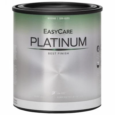 Platinum Interior Paint & Primer + Stain Blocker, Tint Base Semi-Gloss Latex, Qt.