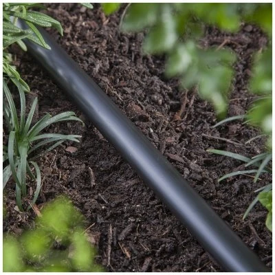 Black Polyethylene Water Supply Tubing, 5/8 Inch Diameter by 50 Feet Length