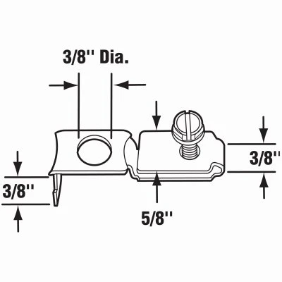 Bi-Fold Top or Bottom Pivot Bracket for Slimfold Doors