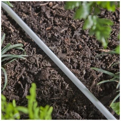 White Polyethylene Water Supply Tubing, 0.25 Inch Diameter by 50 Feet Length