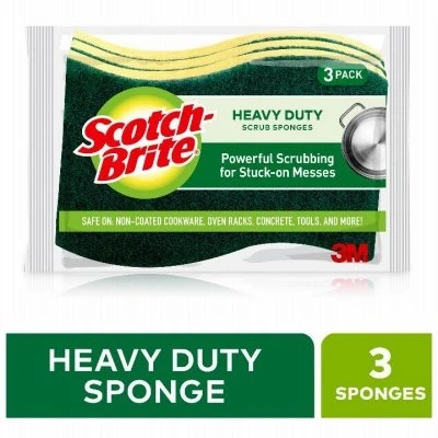 Heavy Duty Scrub Sponge, 3-Pk.