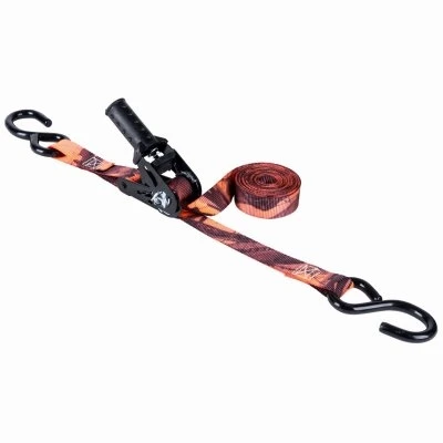 Blaze Camo Ratchet Tie-Down, 1 In. x 12 Ft., 2-Pk.