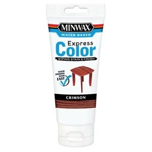 Express Color Wiping Wood Stain & Finish, Crimson, Water-Based, 6-oz.