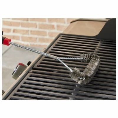 3-Sided Stainless Steel Grill Brush, 18 In.