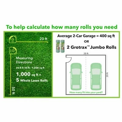 Year Round Quick Fix Grass Seed Roll, 1 Foot by 50 Feet