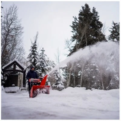 Deluxe 30 Inch Two-Stage Snow Thrower with 306 Cubic Centimeter AX Electronic Fuel Injection Engine and Electric Start