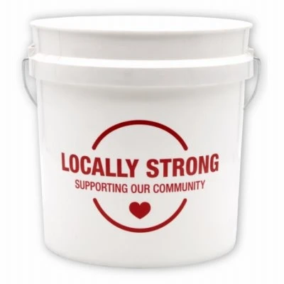 White Plastic Pail, 2-Gallons