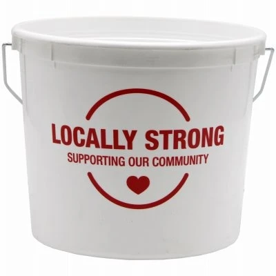 5-Qt. White Plastic Paint Pail