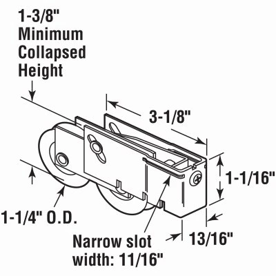 1 and 1 quarter Inch Steel Ball Bearing with Plain Back Tandem Roller