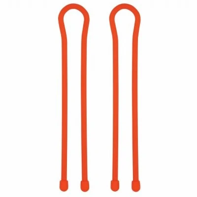 Gear Tie Reusable Rubber Twist Tie, Bright Orange, 18-In., 2-Pk.