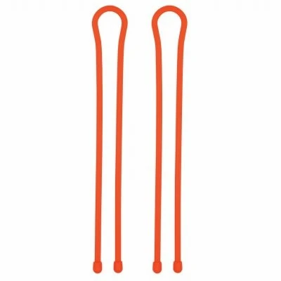 Gear Tie Reusable Rubber Twist Tie, Bright Orange, 24-In., 2-Pk.